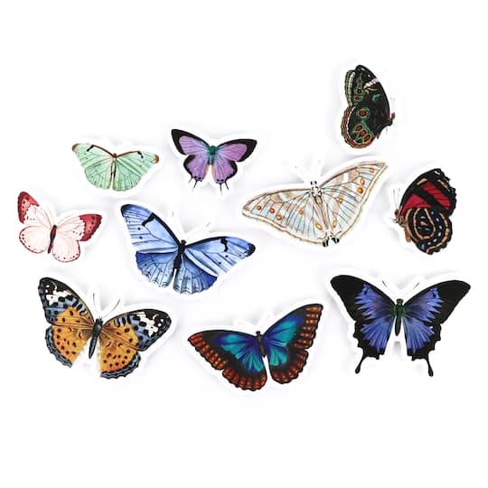 Vinyl Diecut Butterfly Stickers by Recollections